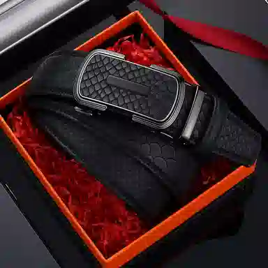 老人头 新款小众设计高级感 二层牛皮 皮带 男款 黑色/啡色