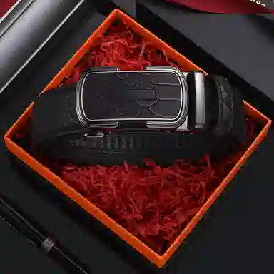 老人头 新款小众设计高级感 二层牛皮 皮带 男款 黑色/啡色