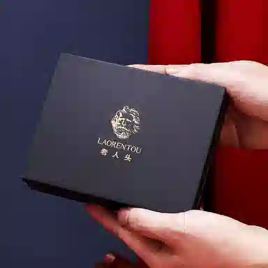 老人头 横款多卡位卡包 头层牛皮 短款钱夹钱包 男款 黑色