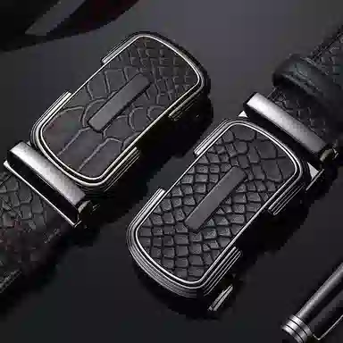 老人头 新款小众设计高级感 二层牛皮 皮带 男款 黑色/啡色