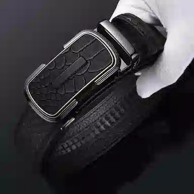 老人头 新款小众设计高级感 二层牛皮 皮带 男款 黑色/啡色