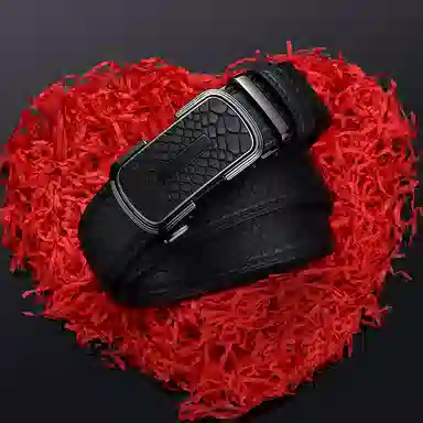 老人头 新款小众设计高级感 二层牛皮 皮带 男款 黑色/啡色