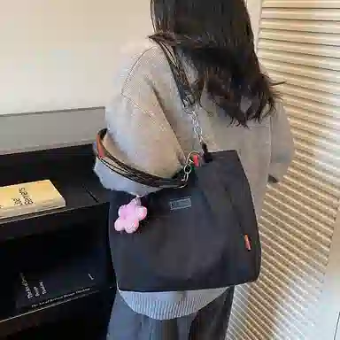 伊曼家 高级感通勤复古花朵托特包 布 单肩包 常规 女款 多色