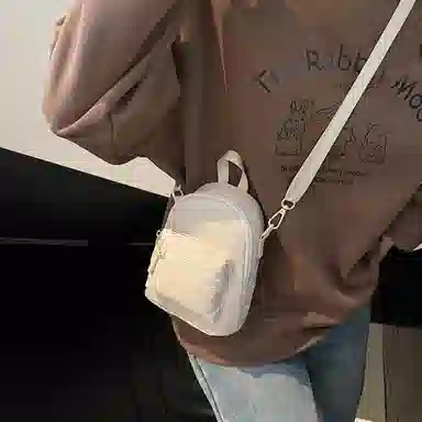 伊曼家 时尚简约百搭休闲高级感 布 单肩手提包 女款 多色