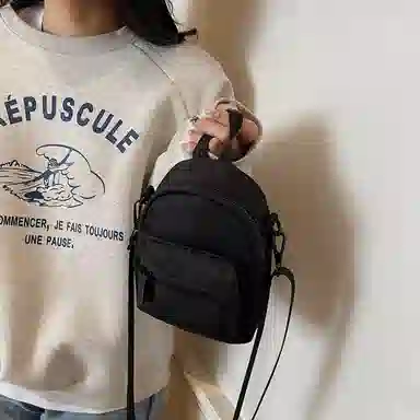 伊曼家 时尚简约百搭休闲高级感 布 单肩手提包 女款 多色