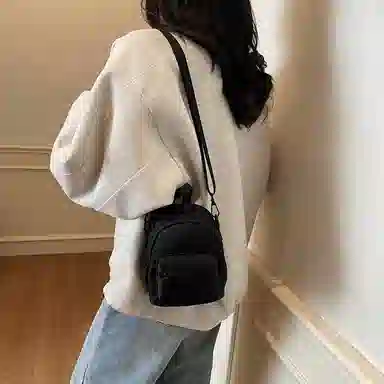 伊曼家 时尚简约百搭休闲高级感 布 单肩手提包 女款 多色