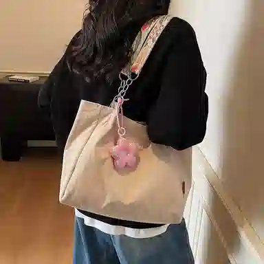 伊曼家 高级感通勤复古花朵托特包 布 单肩包 常规 女款 多色