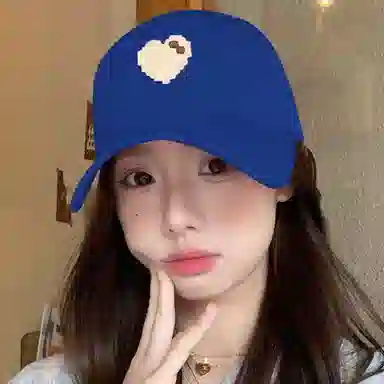 浪莎 春夏宝蓝色卡通舒适休闲个性大帽檐遮阳防晒防紫外线 聚酯纤维粘纤 鸭舌帽棒球帽 男女同款情侣款