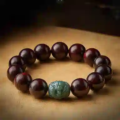 易明居 国潮新中式十二生肖  文玩盘玩佛珠念珠 复古小众设计 转运珠 木作 手串 男女同款情侣款 紫檀