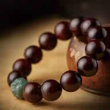 易明居 国潮新中式十二生肖  文玩盘玩佛珠念珠 复古小众设计 转运珠 木作 手串 男女同款情侣款 紫檀