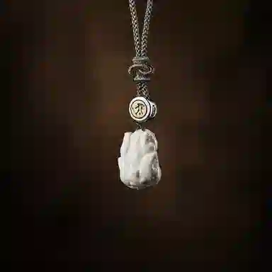 易明居 招财貔貅吊坠 新中式国风十二生肖 八大本命佛守护神  复古高级感小众设计属龙普贤菩萨 猛犸 玉石项链 男女同款情侣款