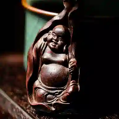 三檀小舍 国风国潮 弥勒佛笑佛大肚佛 紫檀属 文玩项链 男女同款情侣款