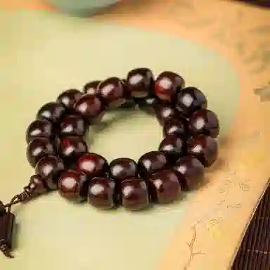 三檀小舍 国潮新中式 财源滚滚 满天星斗 佛珠念珠 可盘玩 紫檀 木作手串 男女同款情侣款 紫檀