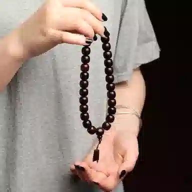 三檀小舍 国潮新中式 财源滚滚 满天星斗 佛珠念珠 可盘玩 紫檀 木作手串 男女同款情侣款 紫檀