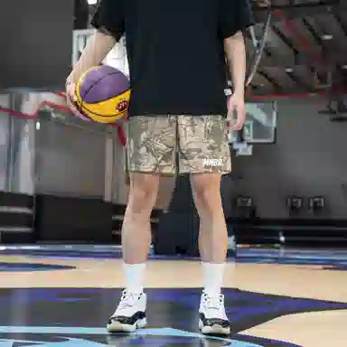 Menblero Vintage Camo Shorts