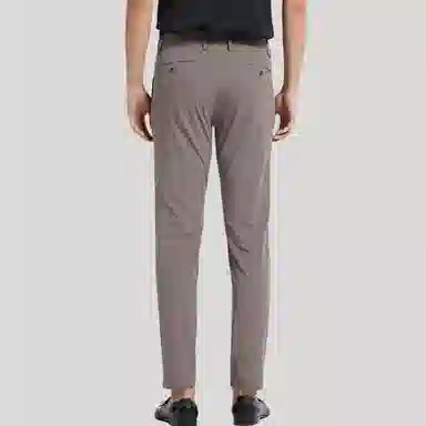 才子 简约纯色中腰直筒休闲裤 男款