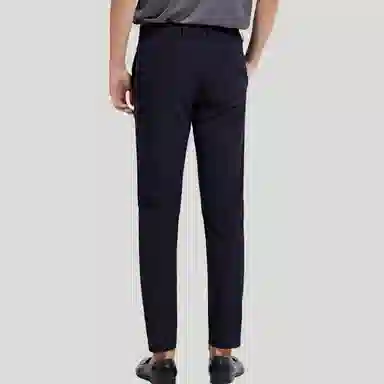 才子 简约纯色中腰直筒休闲裤 男款