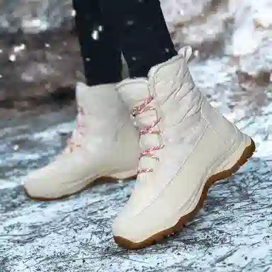 谊嘉宝 保暖防滑 舒适时尚 短筒 雪地靴 女款