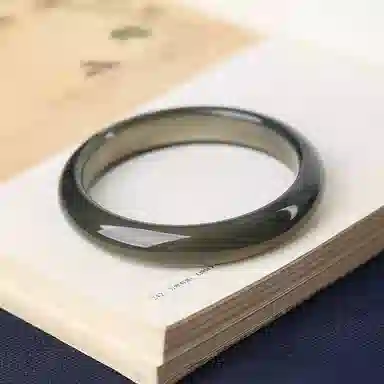 蒂尼诗 新中式国潮风复古汉高级感远山黛 玉髓 手镯 女款