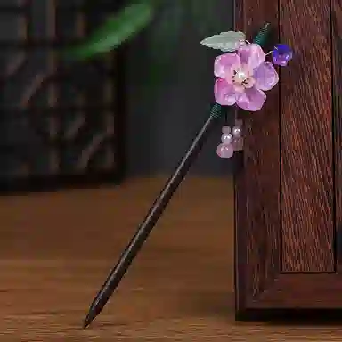 安夏 圣所 流苏步摇新中式 木 发簪 女款