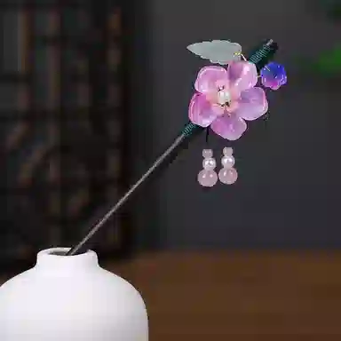 安夏 圣所 流苏步摇新中式 木 发簪 女款