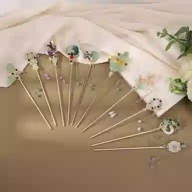 望湖楼 圣所 古风步摇流苏 合金 发簪 女款