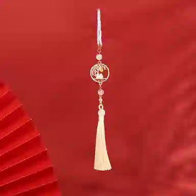 圣所 樱花兔-橘 新中式旗袍压襟古风胸针汉服茶服 挂件 女款