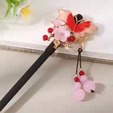 画阑蝶 圣所 新中式流苏 木 发簪 女款