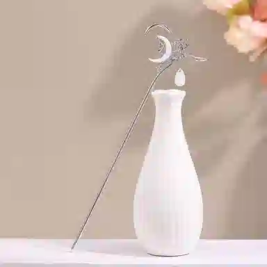 圣所 新中式个性月亮 合金 发簪 女款