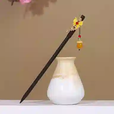 半听曲 圣所 流苏步摇新中式 木 发簪 女款