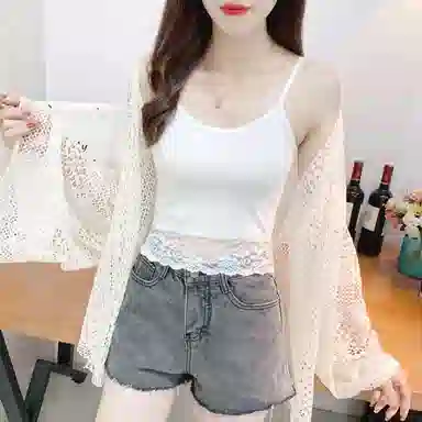 水中花 简约背心蕾丝花边吊带 女款