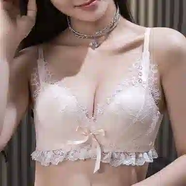 水中花 小胸聚拢无钢圈蕾丝舒适固定双肩带文胸 女款