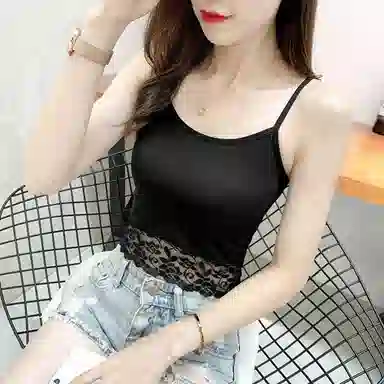 水中花 简约背心蕾丝花边吊带 女款