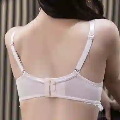 水中花 小胸聚拢无钢圈蕾丝舒适固定双肩带文胸 女款