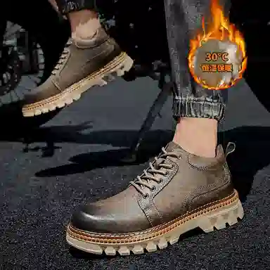 二层牛皮 软底防滑时尚百搭耐用之选 马丁靴 男款