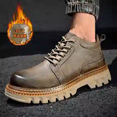 二层牛皮 软底防滑时尚百搭耐用之选 马丁靴 男款