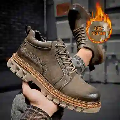 二层牛皮 软底防滑时尚百搭耐用之选 马丁靴 男款