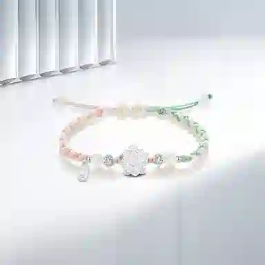 金瑞邦 简单百搭 显白精致 小众设计 高级感  上岸考研学生 莲花 新中式国潮 平安牌 精准#好运 琉璃 手链 男女同款情侣款