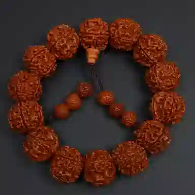 金瑞邦 新中式国潮 五瓣佛珠 复古文玩盘玩 国风轻奢精致 简约大气 小众设计 金刚菩提 菩提类手串 男女同款情侣款