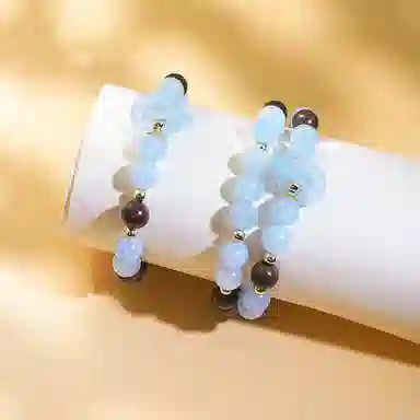 金瑞邦 【赠线香】新中式国潮 简单百搭 显白精致 小众设计 高级感 文玩 平安扣 水逆退散 金丝檀木 手串 男女同款情侣款