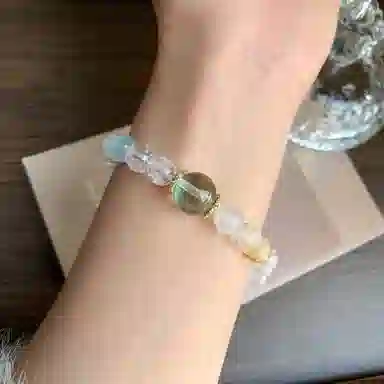 金瑞邦 【赠线香】简单百搭 显白精致 高档气质 小众设计 高级感 多宝 在逃公主 精准桃花 步步高升 #好运 水晶 手串 女款