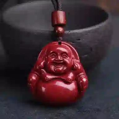 金瑞邦 佛公 新中式中国风 平安转运 复古文艺 小众 再造辰砂朱砂 项链 男女同款情侣款