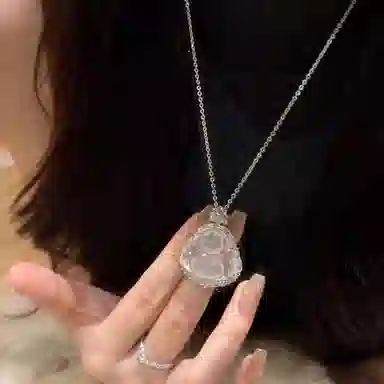 金瑞邦 佛公 弥勒佛笑脸佛本命年上岸平安吊坠新中式国风国潮 精致轻奢 简约大方百搭显白高级感 招财纳福顺遂转运 玉髓 项链 女款