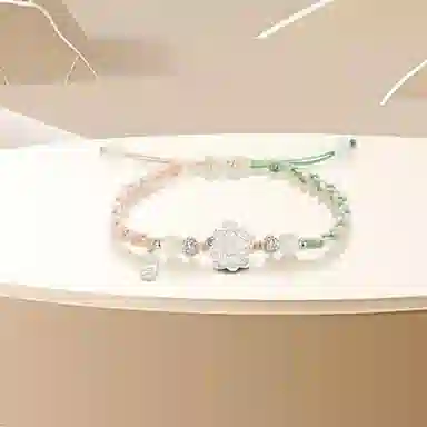 金瑞邦 简单百搭 显白精致 小众设计 高级感  上岸考研学生 莲花 新中式国潮 平安牌 精准#好运 琉璃 手链 男女同款情侣款