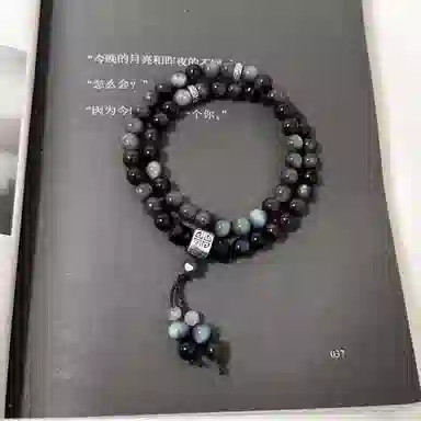 金瑞邦 新中式国潮 简单百搭 显白气质 叠戴 小众设计 高级感 六字箴言 复古 进宝 转运来财 好运 琉璃 手串 男女同款情侣款