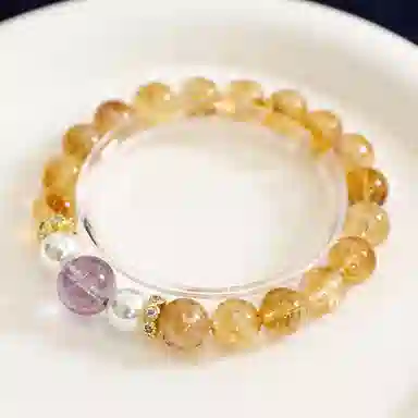 金瑞邦 【赠消磁石】 高能量招财净化磁场国潮新中式运势转运水逆退散考研上岸平安纳福校园通勤穿搭#好运 水晶 手串 男女同款情侣款