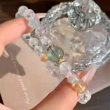 金瑞邦 【赠线香】简单百搭 显白精致 高档气质 小众设计 高级感 多宝 在逃公主 精准桃花 步步高升 #好运 水晶 手串 女款