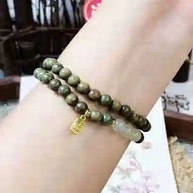 金瑞邦 复古 小众设计 新中式国潮 文玩 叠戴 转运来财 平步青云 步步高升 精准桃花 金丝檀木 木作手串 男女同款情侣款