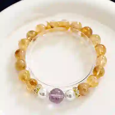 金瑞邦 【赠消磁石】 高能量招财净化磁场国潮新中式运势转运水逆退散考研上岸平安纳福校园通勤穿搭#好运 水晶 手串 男女同款情侣款