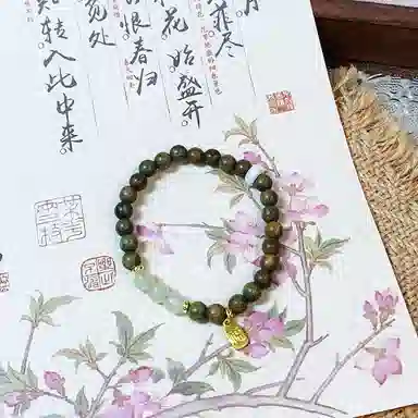 金瑞邦 复古 小众设计 新中式国潮 文玩 叠戴 转运来财 平步青云 步步高升 精准桃花 金丝檀木 木作手串 男女同款情侣款